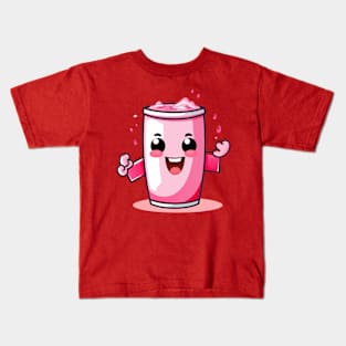 Soft drink cute T-Shirt cute giril Kids T-Shirt